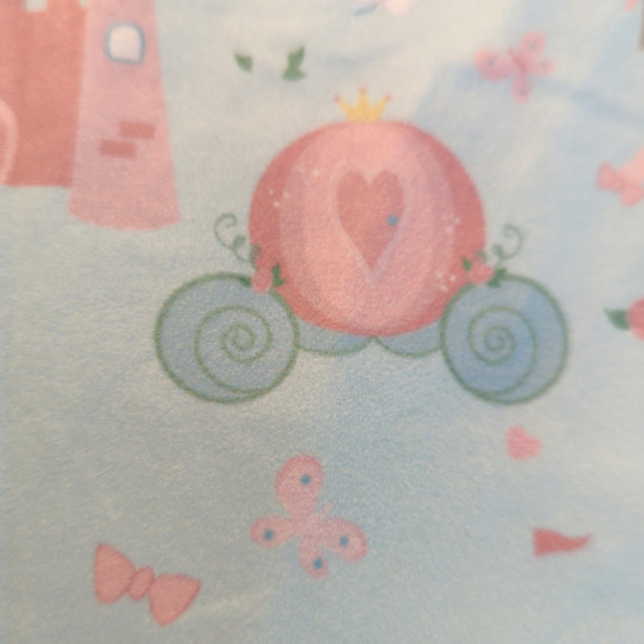 PETE + LUCY Pink and Blue Princess Carriage 2-Piece Short Set 6-12 months - Picture 6 of 8